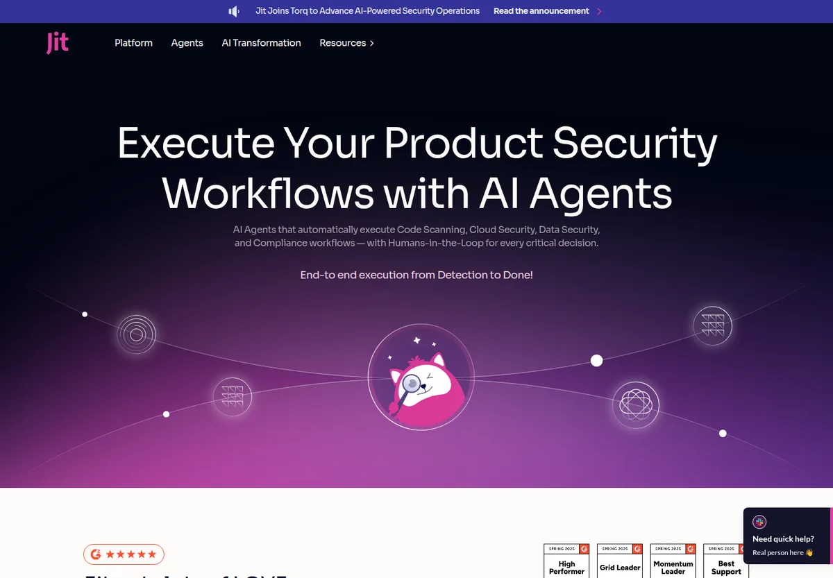 Jit homepage screenshot