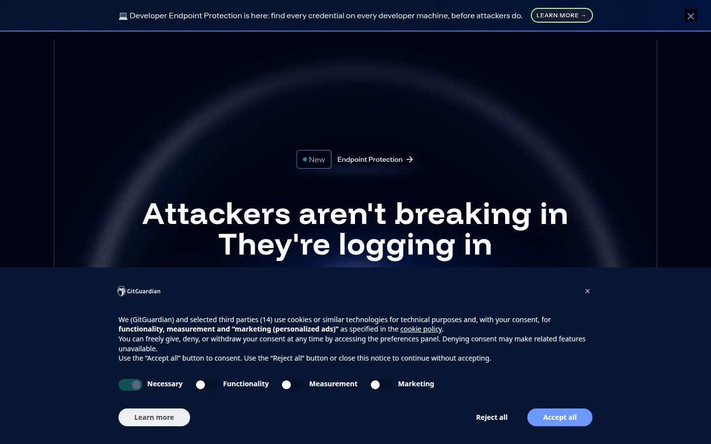 GitGuardian homepage screenshot